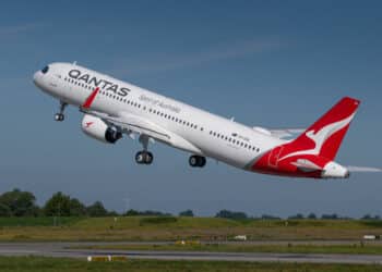 Le premier Airbus A321XLR destiné à Qantas a été livré à la fin du mois de juin. © Airbus