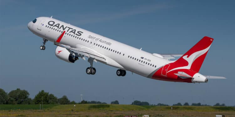 Le premier Airbus A321XLR destiné à Qantas a été livré à la fin du mois de juin. © Airbus
