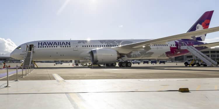 Les quatre Boeing 787-9 actuellement en service au sein du groupe Alaska Air sont dans la flotte d'Hawaiian Airlines. © Hawaiian Airlines